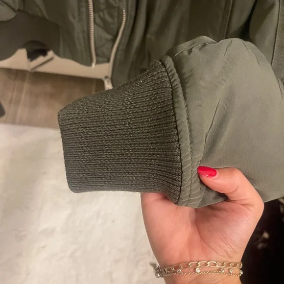 Army Green Bomber jacket! Never worn just took tags off!